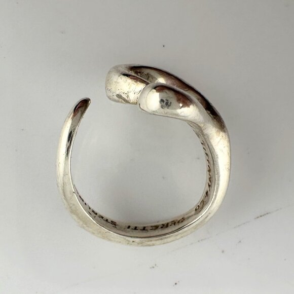 Tiffany & Co Open Heart Ring - Sterling Silver - Size 5.5 - Picture 9 of 14